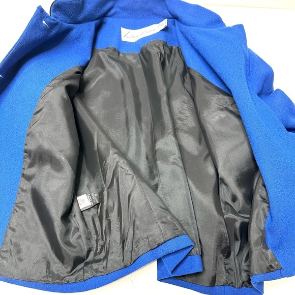 Vintage Lillie Rubin Pure Wool Gold Button Lined Blazer Jacket Union Made USA - Picture 6 of 8